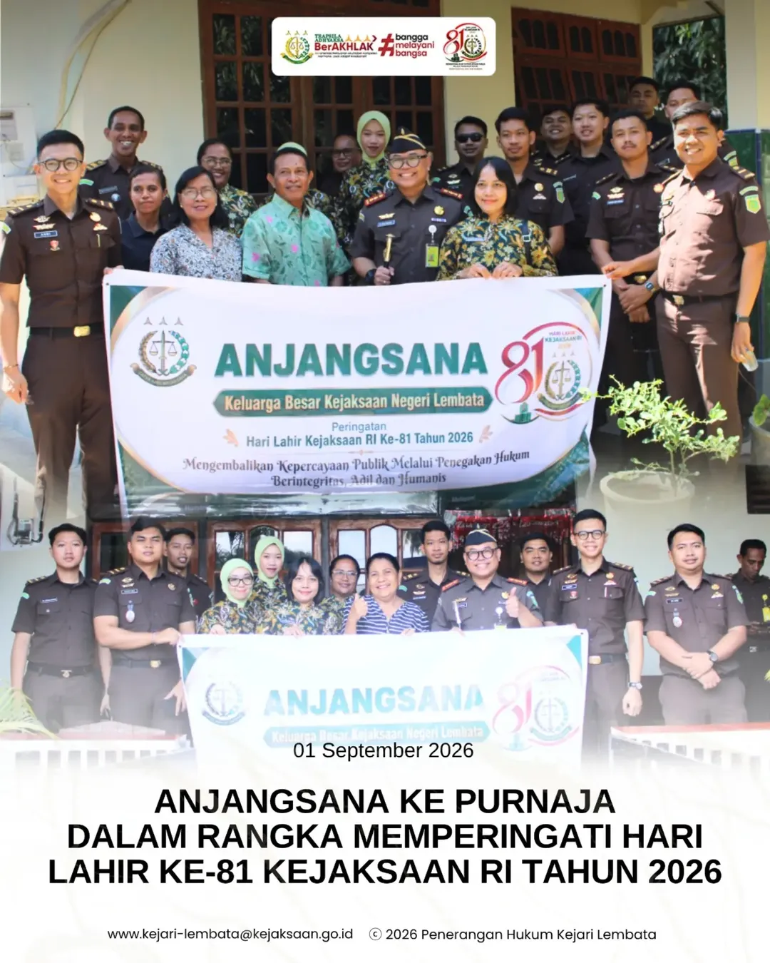 Anjangsana Ke Purnaja Dalam Rangka Memperingati Hari Lahir Ke-81 Kejaksaan RI Tahun 2026