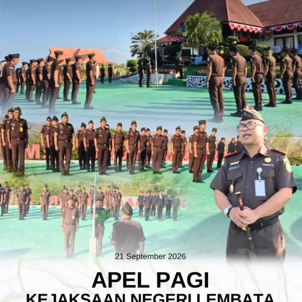 Kegiatan Apel Pagi Kejaksaan Negeri Lembata Hari Senin 21 September…