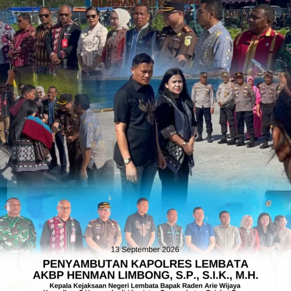 Penyambutan Kapolres Lembata AKBP Henman Limbong, S.P., S.I.K., M.H.
