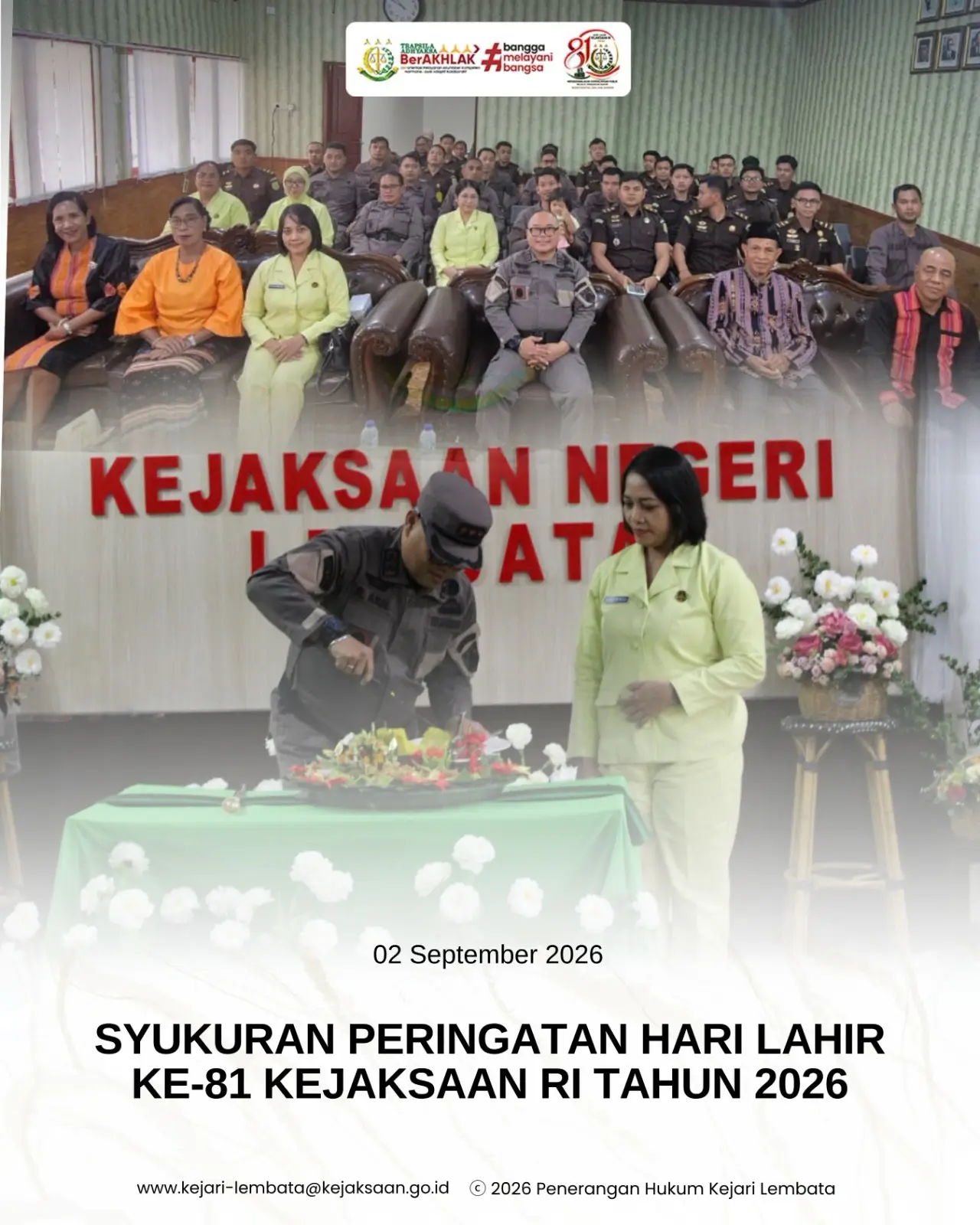 Syukuran Peringatan Hari Lahir Ke-81 Kejaksaan Ri Tahun 2026