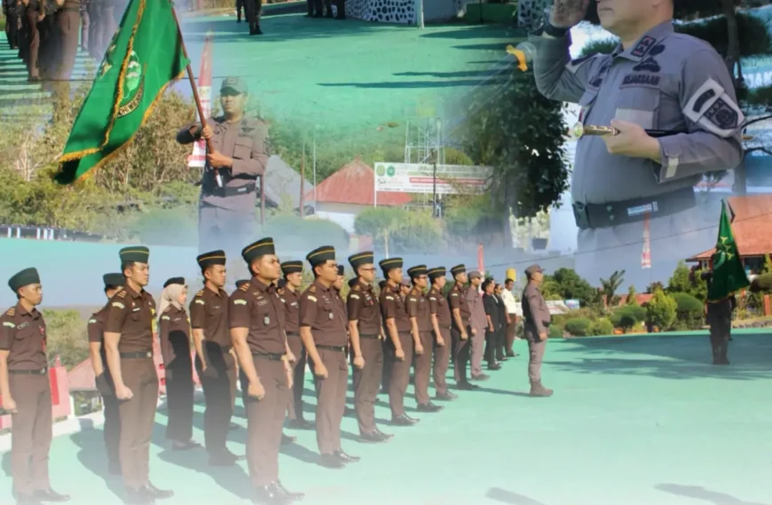 Upacara Peringatan Hari Lahir Ke-81 Kejaksaan RI Dengan tema “Mengembalikan Kepercayaan Publik Melalui Penegakan Hukum Berintegritas Adil Dan Humanis”